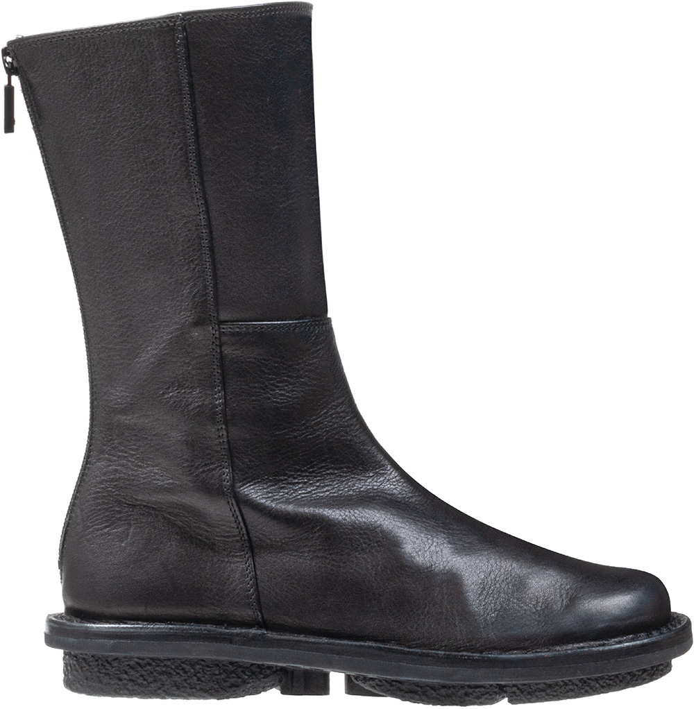 [trippen] Mid-Boot f ( black-sat )